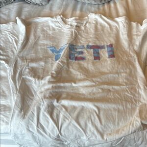 Yeti White Cotton Tee